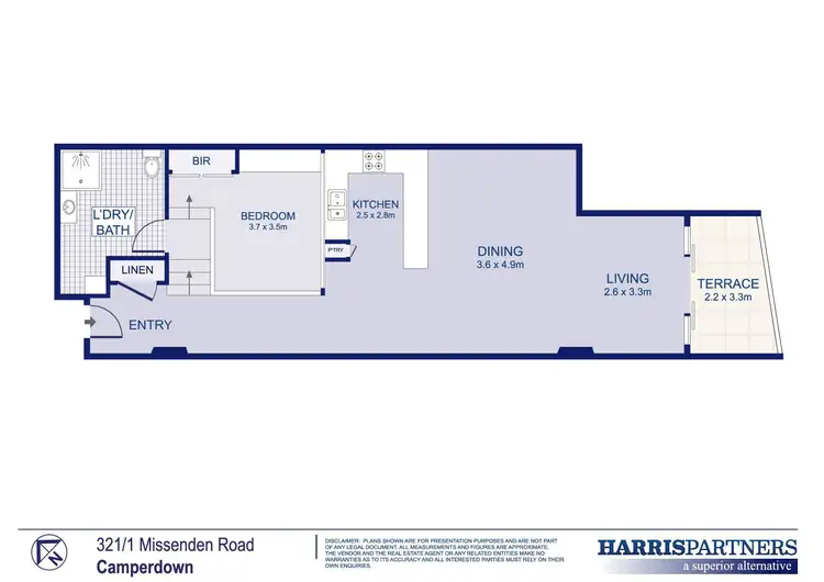 Floorplan of Homely apartment listing, 321/1 Missenden Road, Camperdown NSW 2050