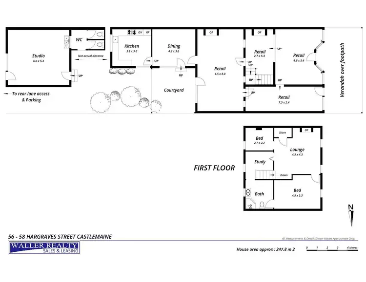 Floorplan of Homely house listing, 56-58 Hargraves Street, Castlemaine VIC 3450