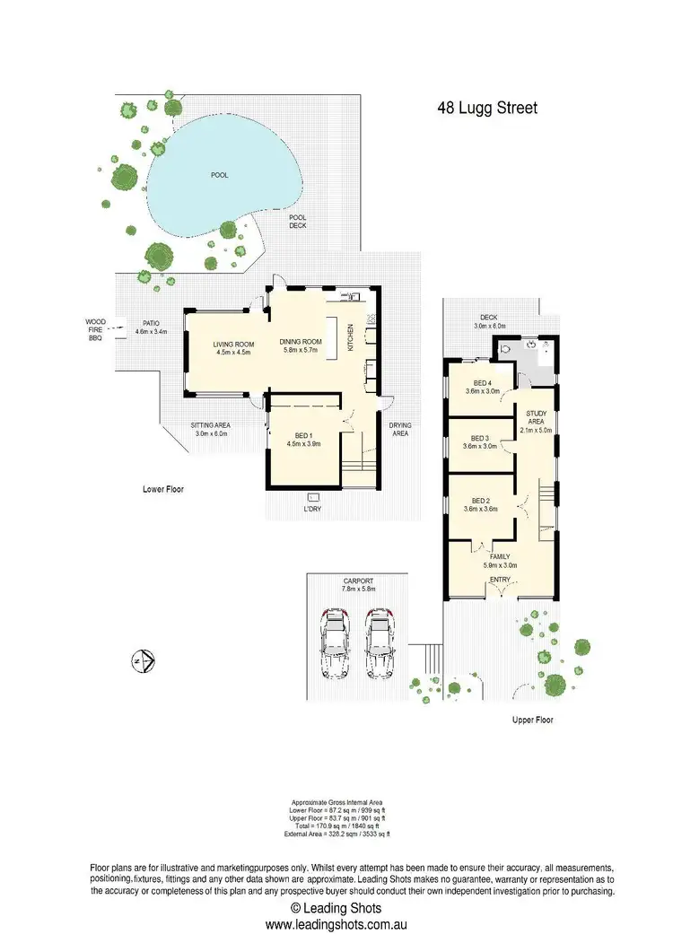 Floorplan of Homely house listing, 48 Lugg Street, Bardon QLD 4065