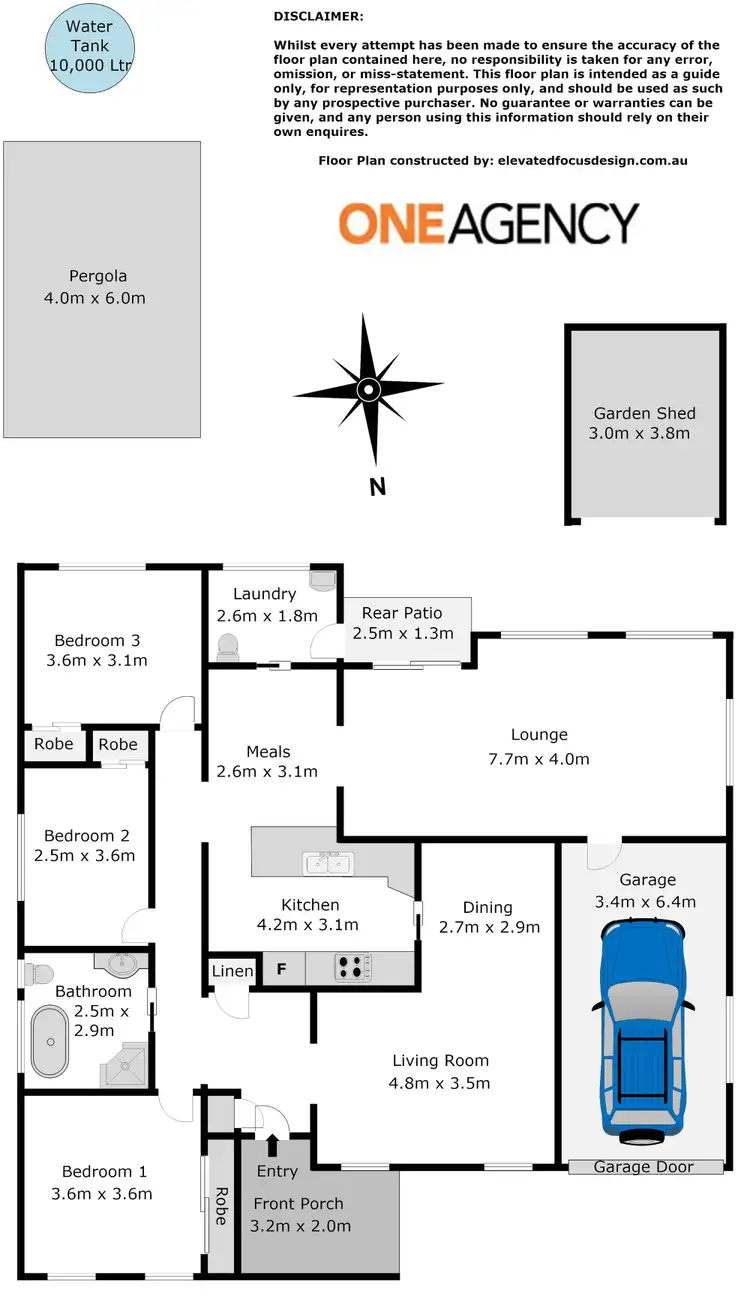 Floorplan of Homely house listing, 16 Kiara Close, Bangor NSW 2234