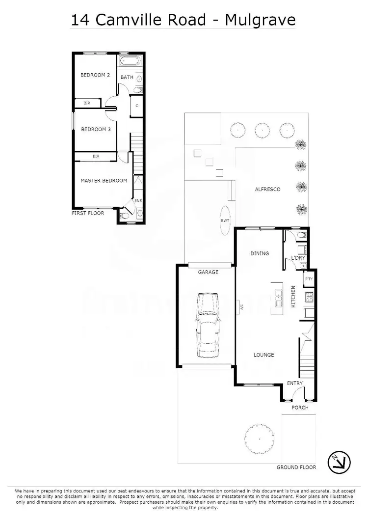 Floorplan of Homely townhouse listing, 14 Camville Road, Mulgrave VIC 3170