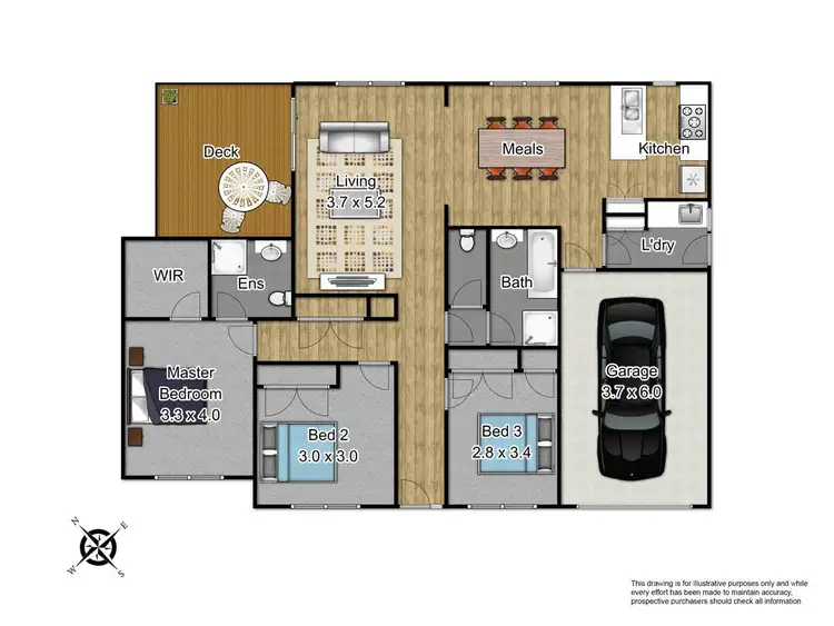 Floorplan of Homely house listing, 17 Mollison Street, Dandenong North VIC 3175