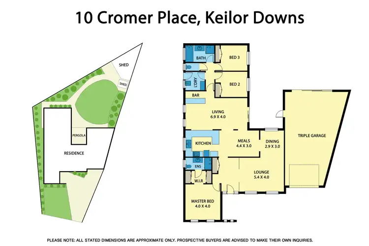 Floorplan of Homely house listing, 10 Cromer Place, Keilor Downs VIC 3038