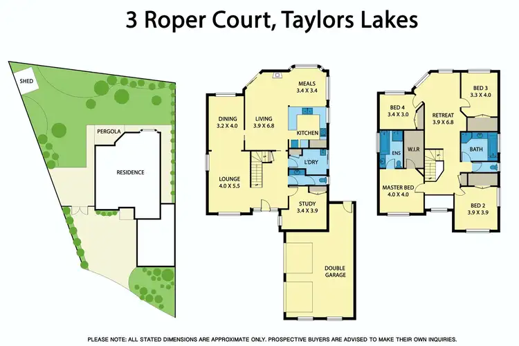 Floorplan of Homely house listing, 3 Roper Court, Taylors Lakes VIC 3038