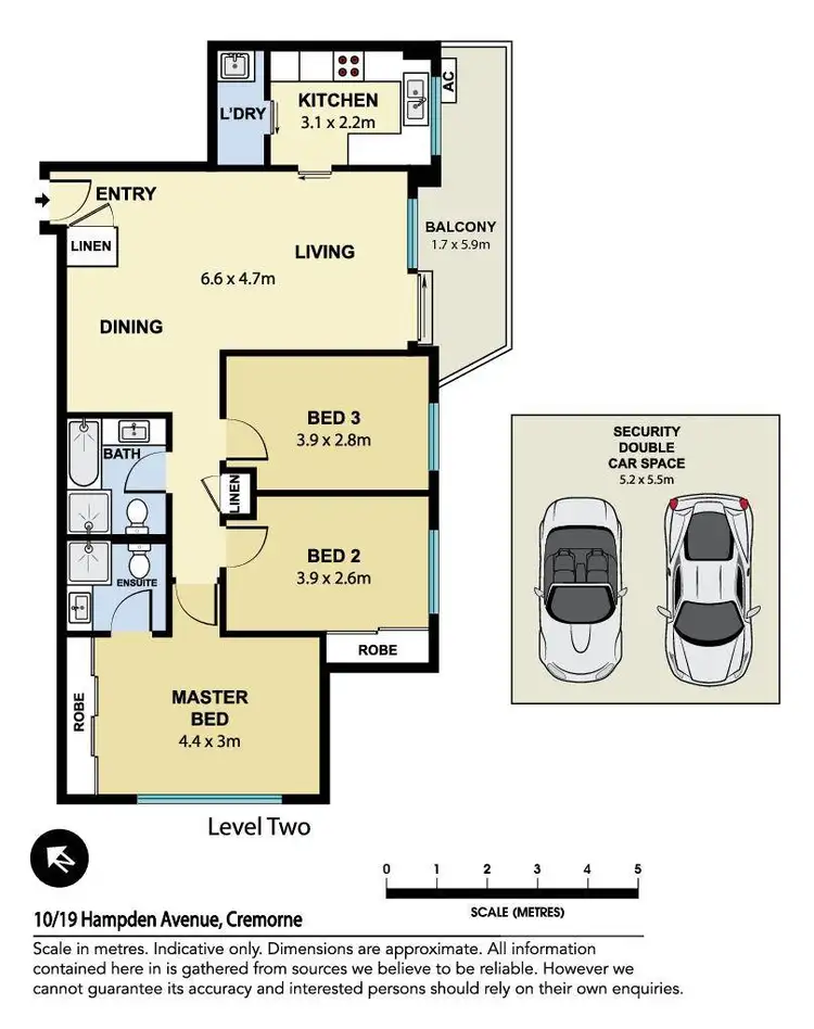 Floorplan of Homely apartment listing, 10/19 Hampden Avenue, Cremorne NSW 2090