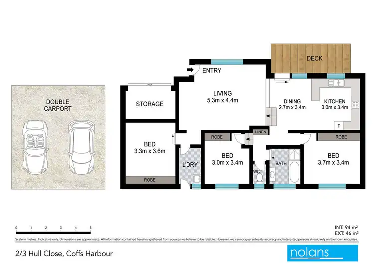 Floorplan of Homely villa listing, 2/3 Hull Close, Coffs Harbour NSW 2450