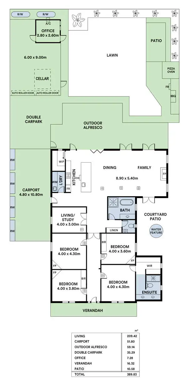 Floorplan of Homely house listing, 115 Ashbrook Avenue, Trinity Gardens SA 5068