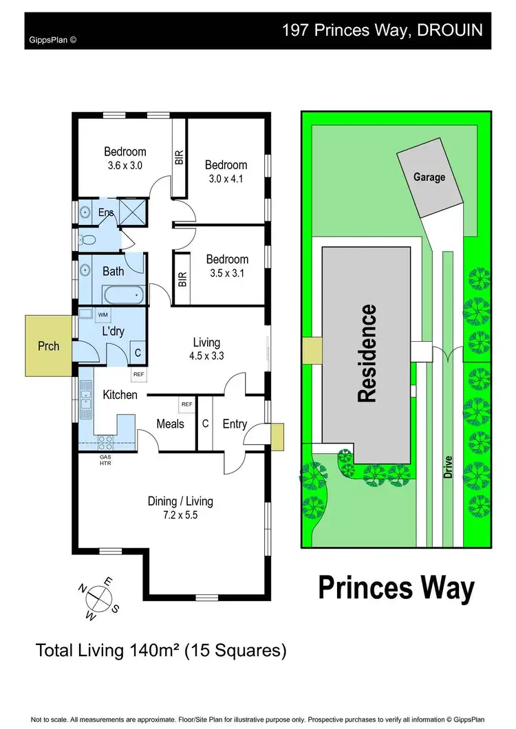 Floorplan of Homely house listing, 197 Princes Way, Drouin VIC 3818