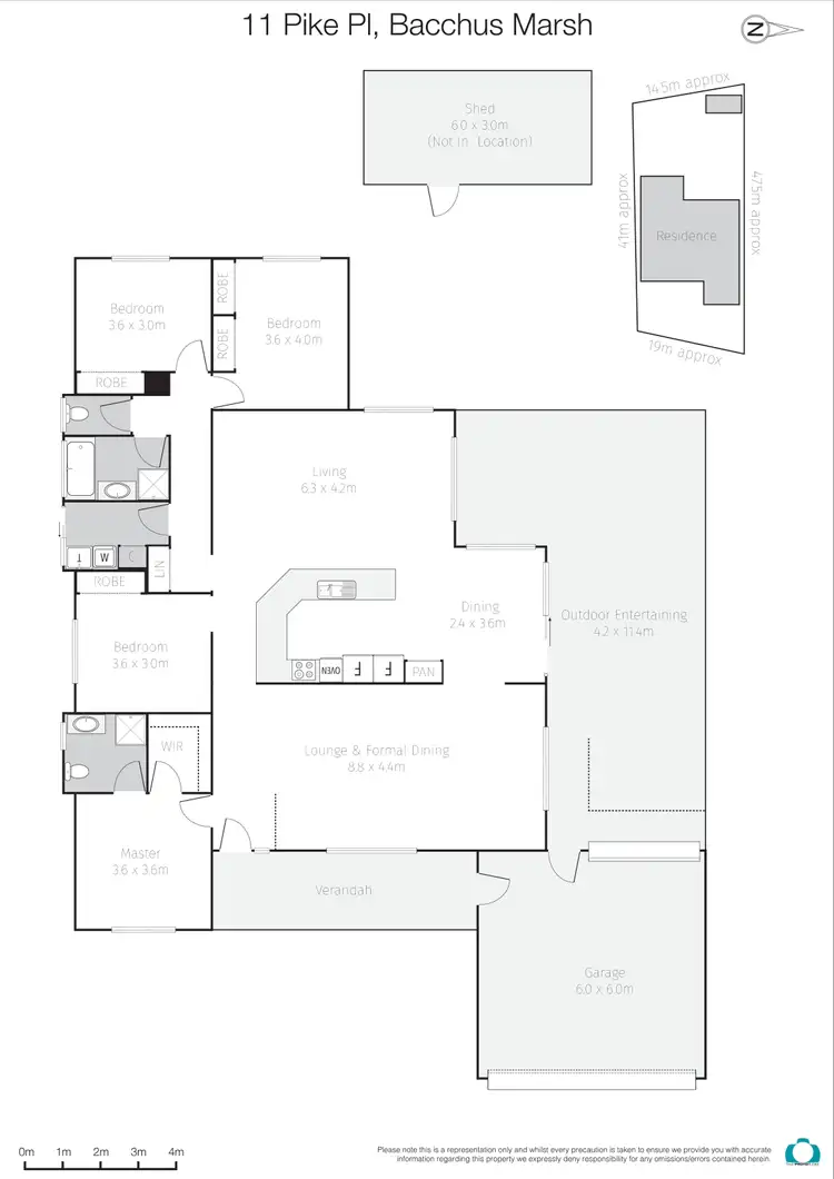Floorplan of Homely house listing, 11 Pike Place, Bacchus Marsh VIC 3340