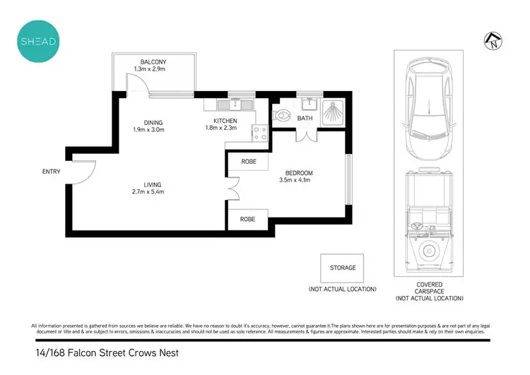 Floorplan of Homely apartment listing, 14/168 Falcon Street, Crows Nest NSW 2065