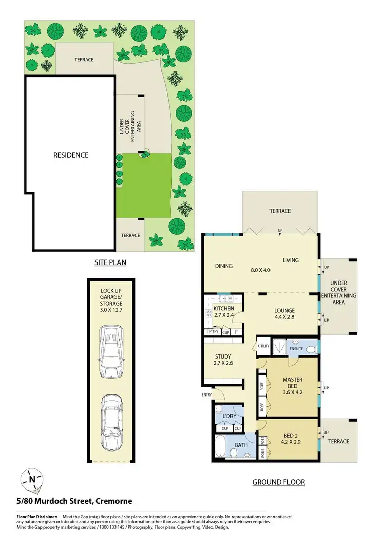 Floorplan of Homely apartment listing, 5/80 Murdoch Street, Cremorne NSW 2090