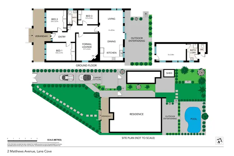 Floorplan of Homely house listing, 2 Matthews Avenue, Lane Cove NSW 2066