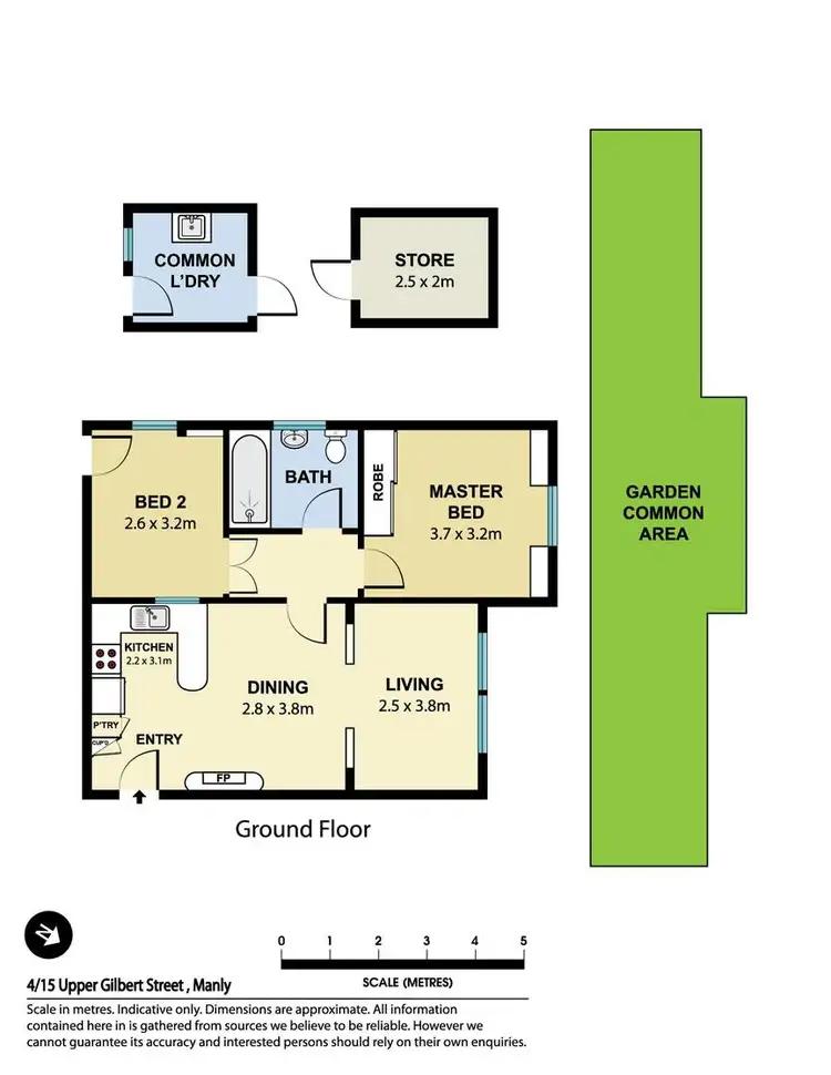 Floorplan of Homely apartment listing, 4/15 Upper Gilbert Street, Manly NSW 2095