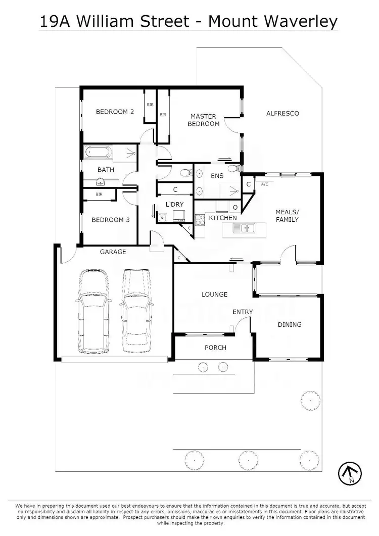 Floorplan of Homely unit listing, A/19 William Street, Mount Waverley VIC 3149