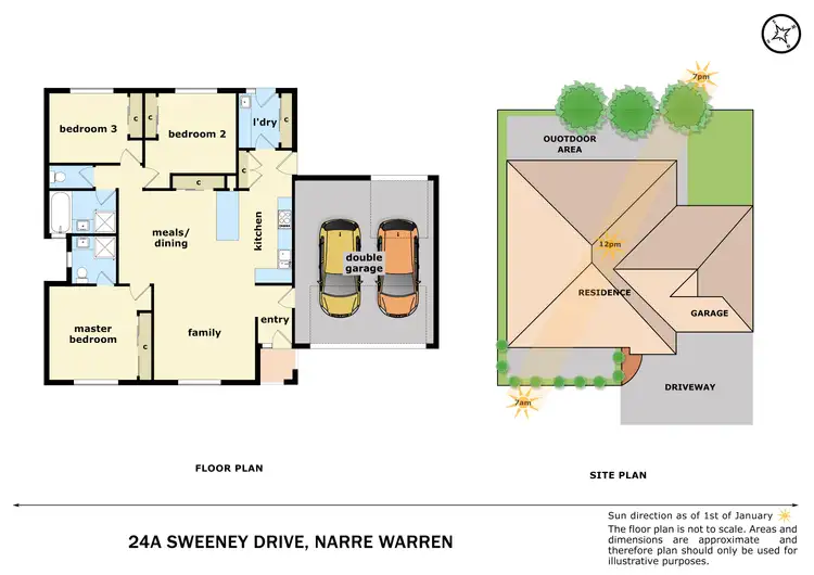 Floorplan of Homely house listing, 24a Sweeney Drive, Narre Warren VIC 3805