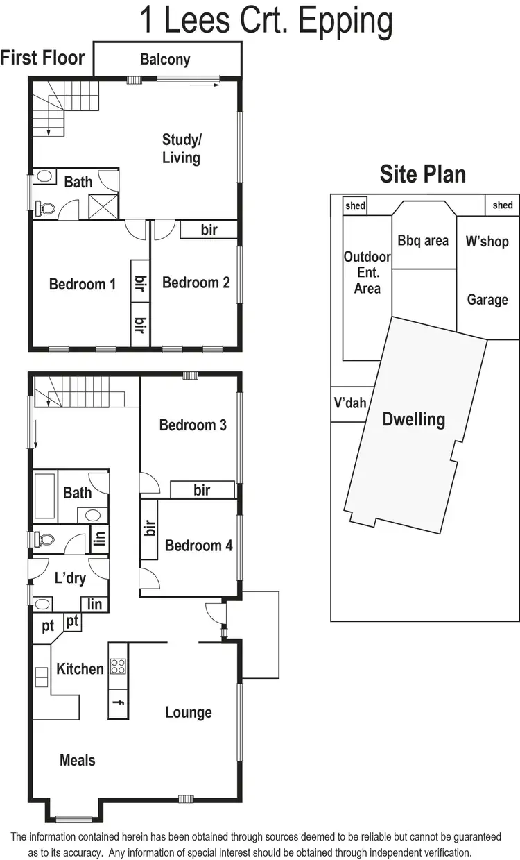 Floorplan of Homely house listing, 1 Lees Court, Epping VIC 3076