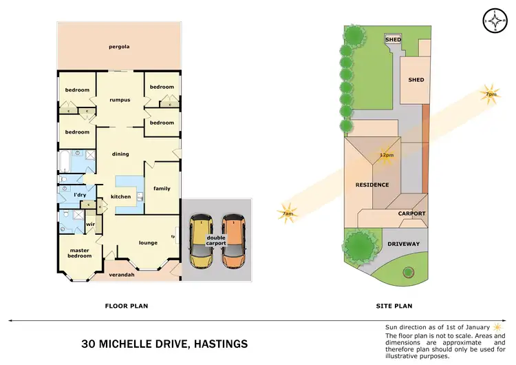 Floorplan of Homely house listing, 30 Michelle Drive, Hastings VIC 3915