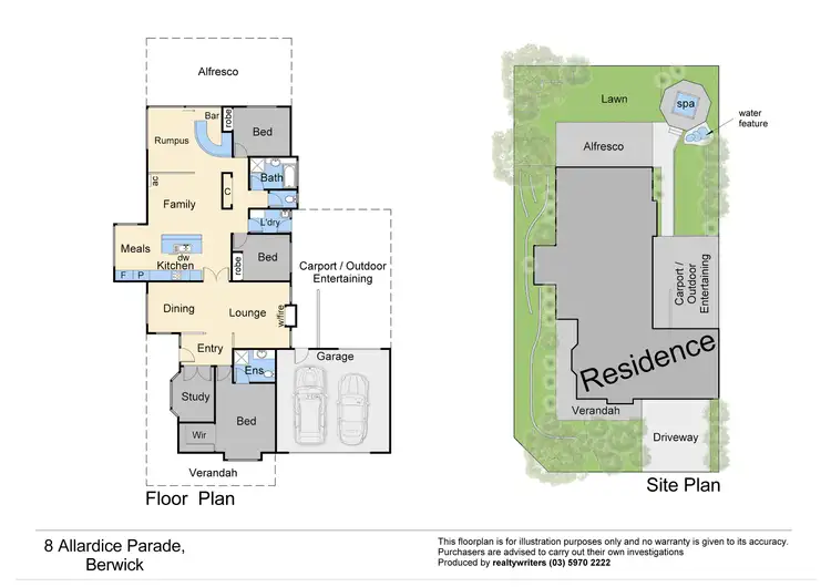 Floorplan of Homely house listing, 8 Allardice Parade, Berwick VIC 3806