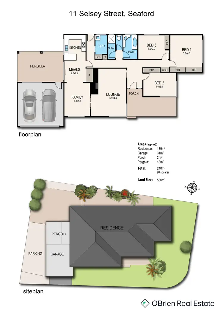Floorplan of Homely house listing, 11 Selsey Street, Seaford VIC 3198