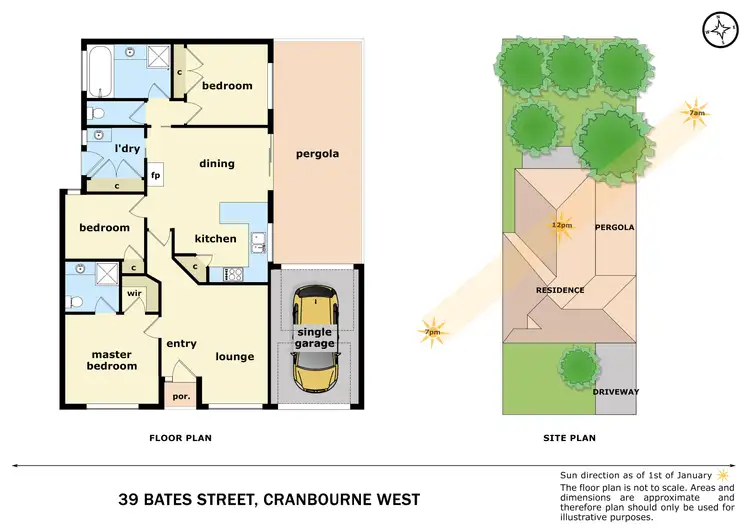 Floorplan of Homely house listing, 39 Bates Street, Cranbourne West VIC 3977