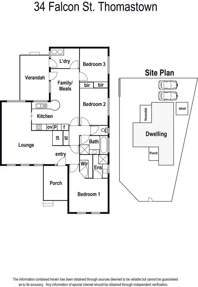 Floorplan of Homely house listing, 34 Falcon Street, Thomastown VIC 3074