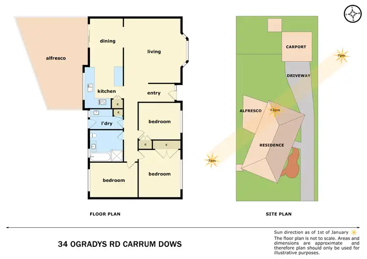 Floorplan of Homely house listing, 34 O'gradys Road, Carrum Downs VIC 3201