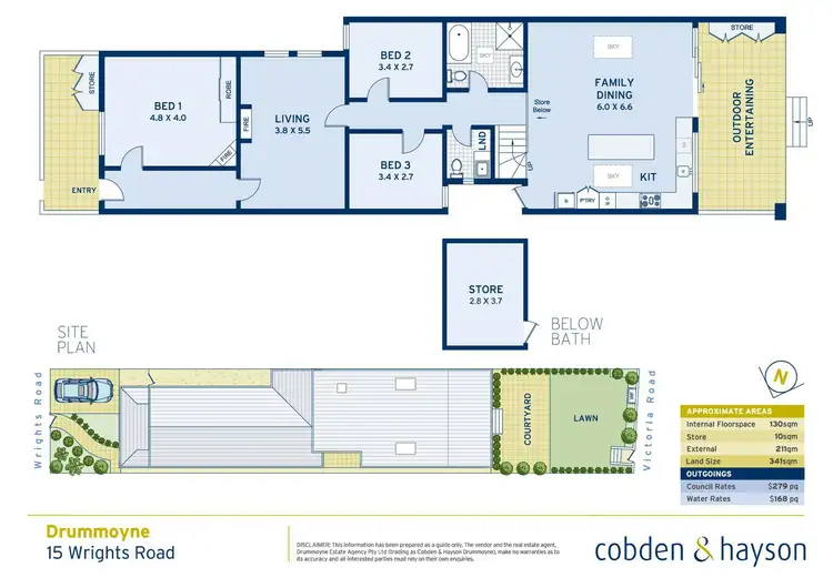 Floorplan of Homely house listing, 15 Wrights Road, Drummoyne NSW 2047