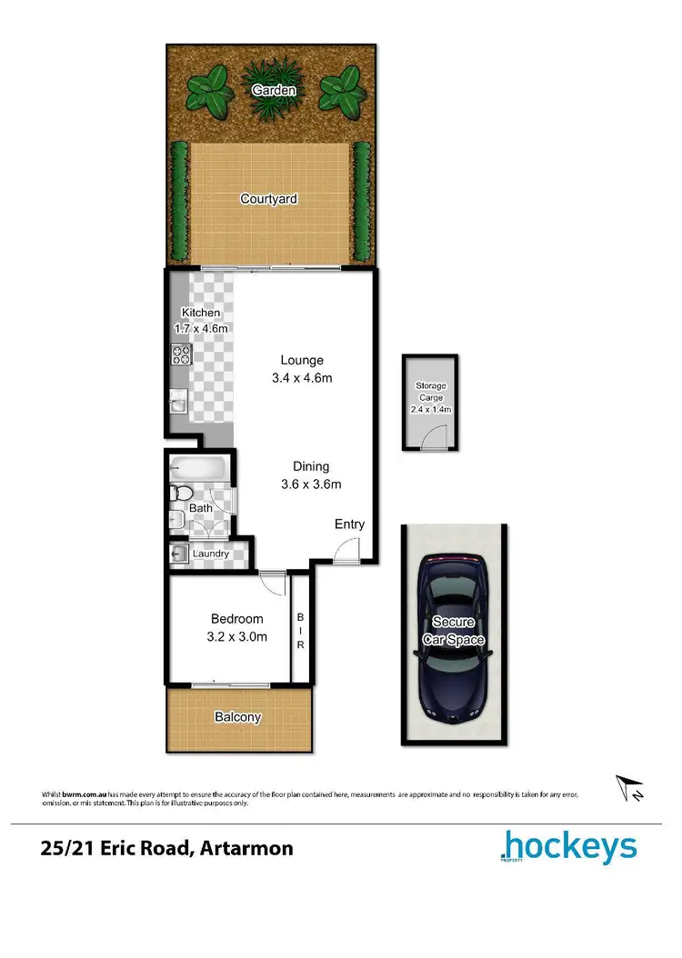 Floorplan of Homely apartment listing, 25/21 Eric Road, Artarmon NSW 2064