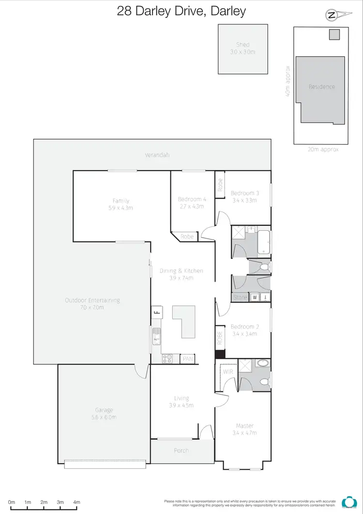Floorplan of Homely house listing, 28 Darley Drive, Bacchus Marsh VIC 3340