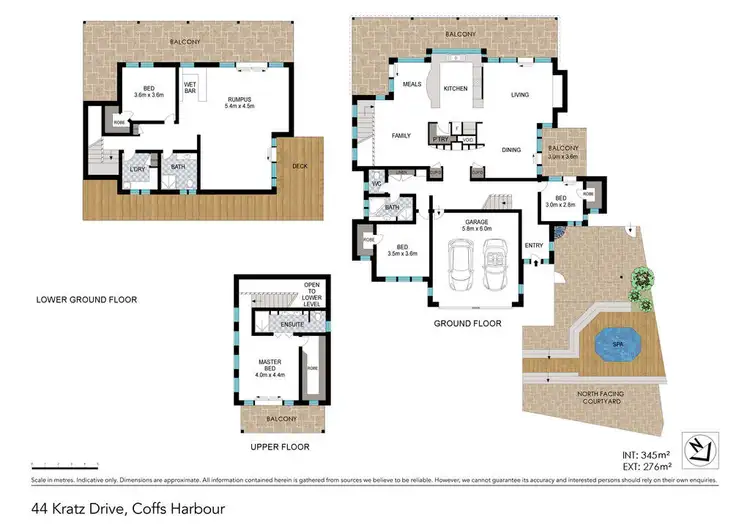 Floorplan of Homely house listing, 44 Kratz Drive, Coffs Harbour NSW 2450