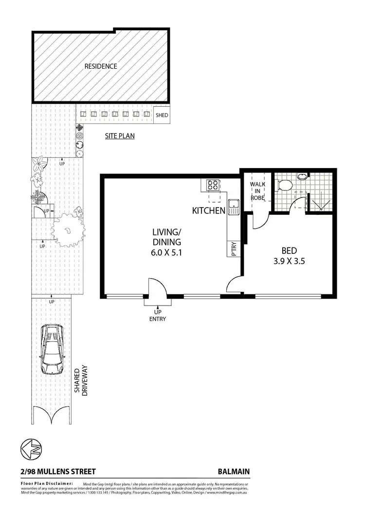 Floorplan of Homely house listing, 2/98 Mullens Street, Balmain NSW 2041