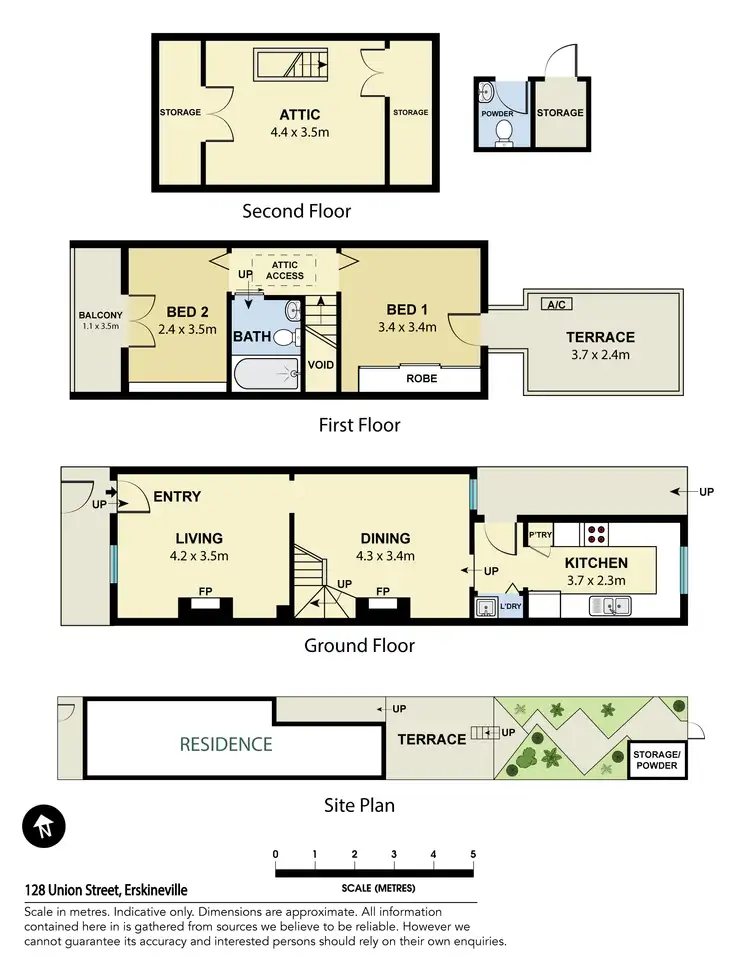 Floorplan of Homely house listing, 128 Union Street, Erskineville NSW 2043