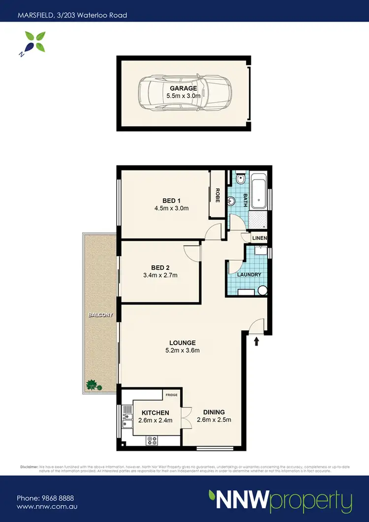 Floorplan of Homely unit listing, 3/203 Waterloo Road, Marsfield NSW 2122