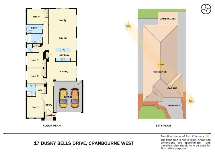 Floorplan of Homely house listing, 17 Dusky Bells Drive, Cranbourne West VIC 3977