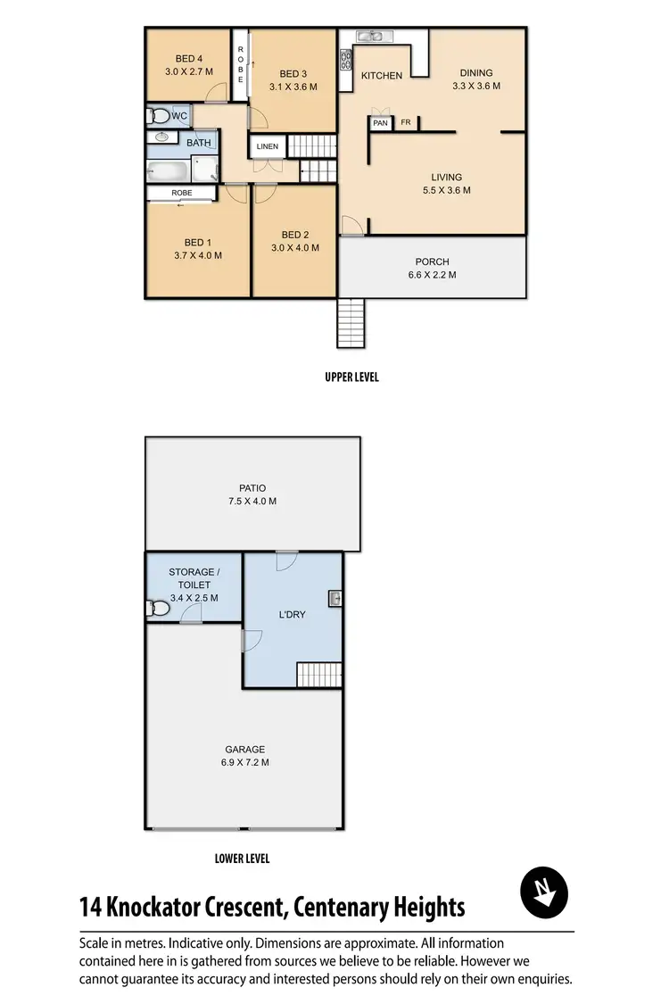 Floorplan of Homely house listing, 14 Knockator Crescent, Centenary Heights QLD 4350