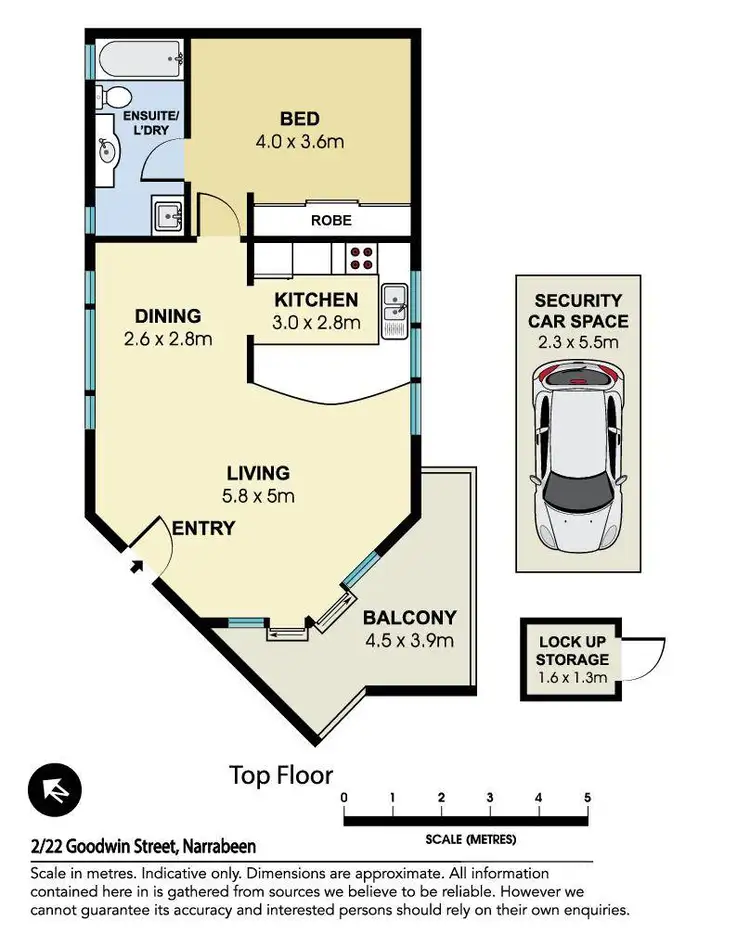 Floorplan of Homely apartment listing, 2/22 Goodwin Street, Narrabeen NSW 2101