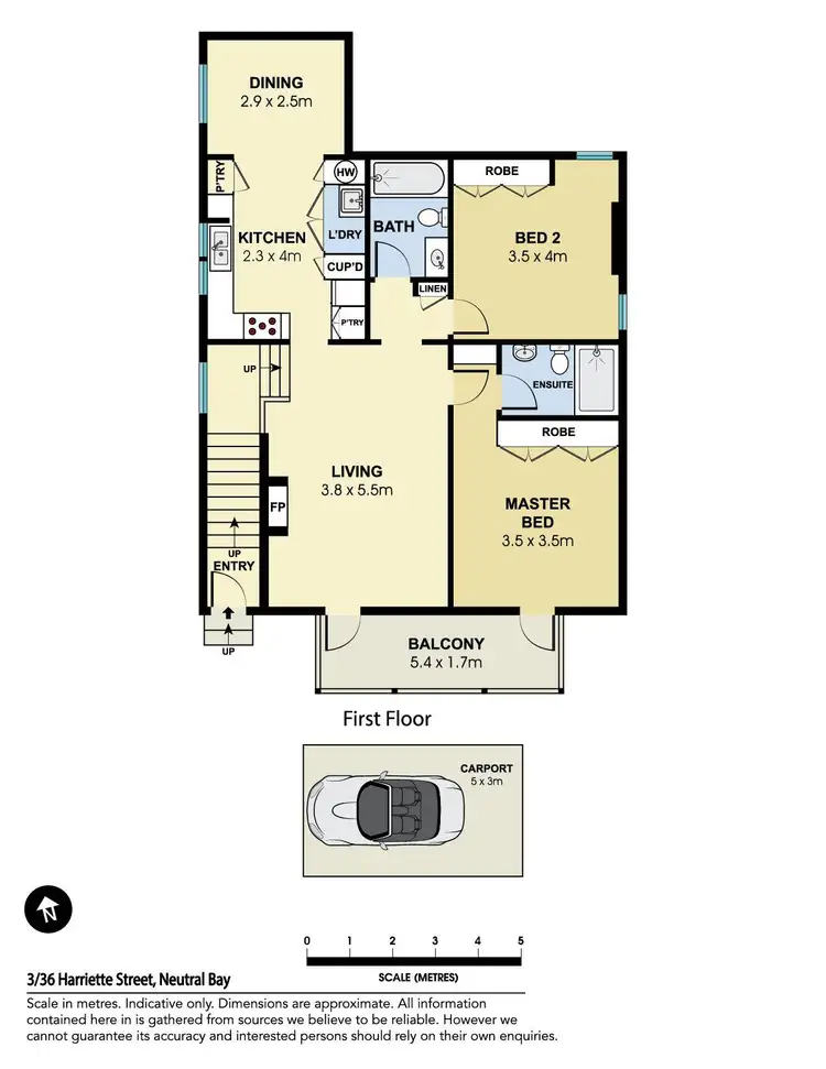 Floorplan of Homely apartment listing, 3/36 Harriette Street, Neutral Bay NSW 2089