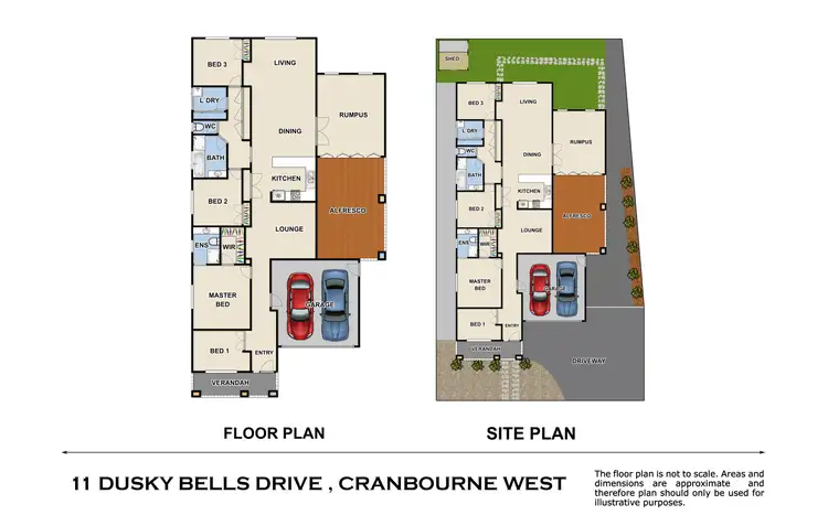 Floorplan of Homely house listing, 11 Dusky Bells Drive, Cranbourne West VIC 3977