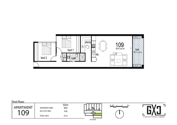 Floorplan of Homely apartment listing, 109/53 Gaffney Street, Coburg VIC 3058