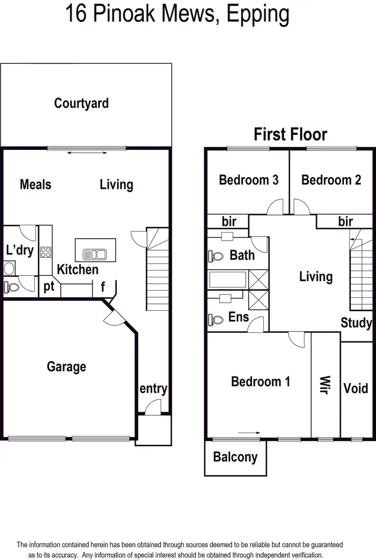 Floorplan of Homely house listing, 16 Pin Oak Mews, Epping VIC 3076