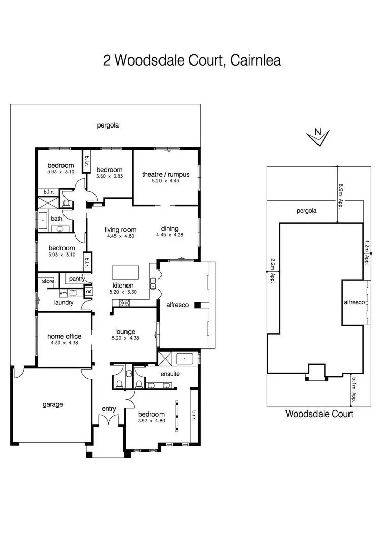 Floorplan of Homely house listing, 2 Woodsdale Court, Cairnlea VIC 3023
