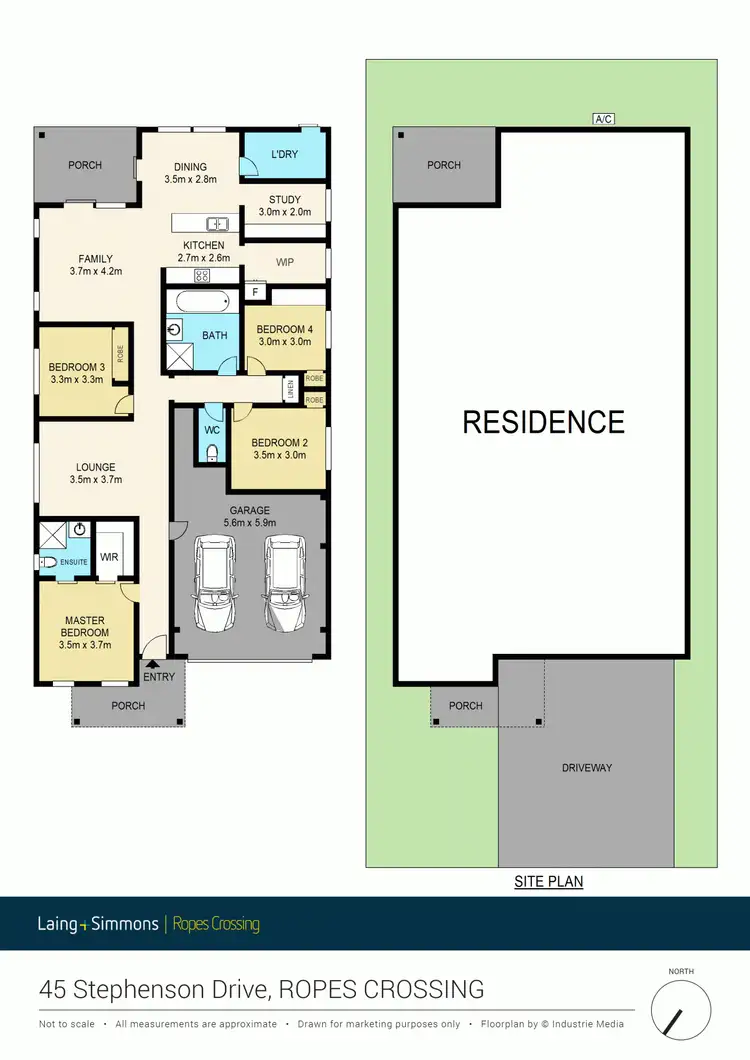 Floorplan of Homely house listing, 45 Stephenson Drive, Ropes Crossing NSW 2760