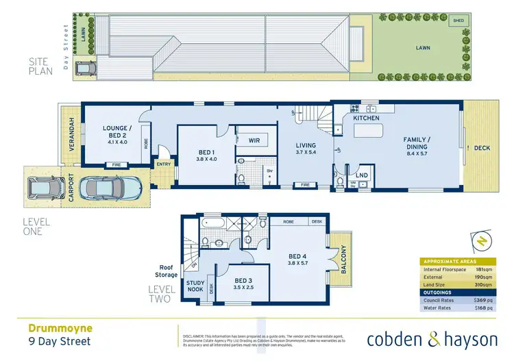 Floorplan of Homely house listing, 9 Day Street, Drummoyne NSW 2047