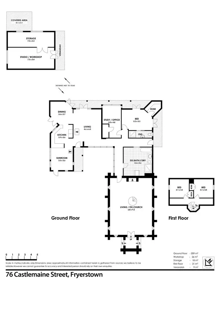 Floorplan of Homely house listing, 76 Castlemaine Street, Fryerstown VIC 3451