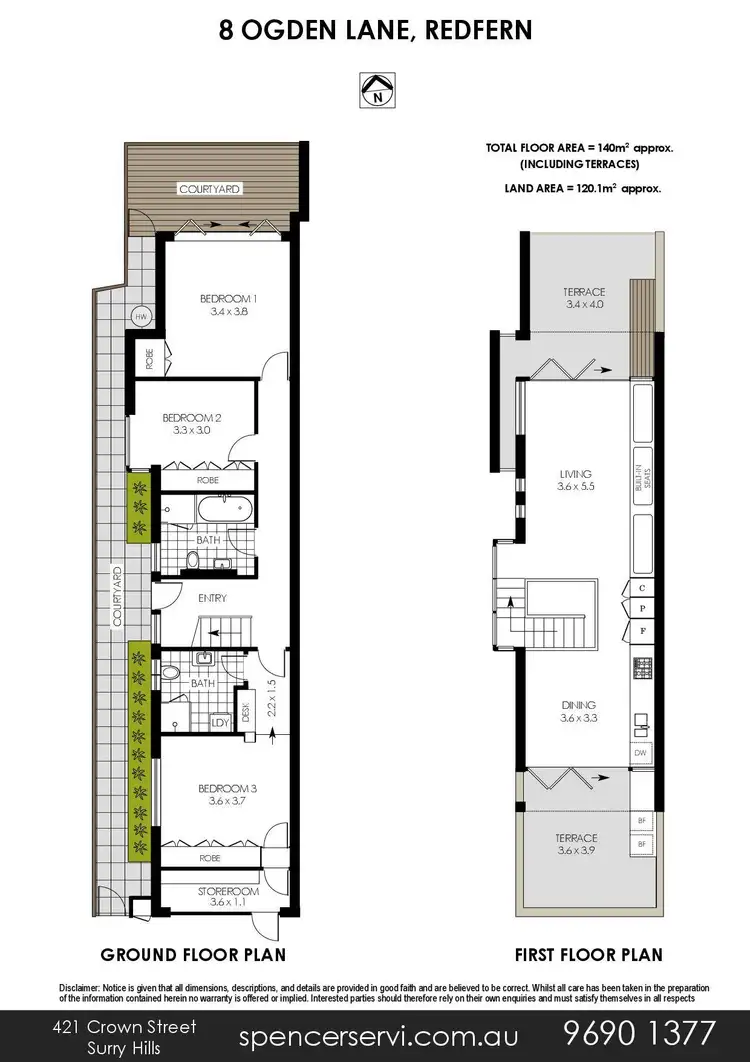 Floorplan of Homely house listing, 8 Ogden Lane, Redfern NSW 2016