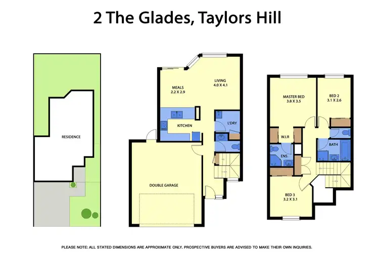 Floorplan of Homely townhouse listing, 2 The Glades, Taylors Hill VIC 3037