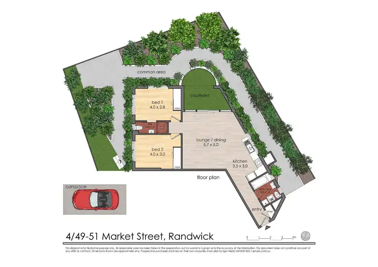 Floorplan of Homely apartment listing, 4/49-51 Market Street, Randwick NSW 2031