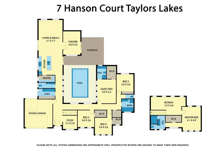 Floorplan of Homely house listing, 7 Hanson Court, Taylors Lakes VIC 3038