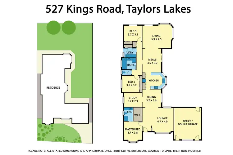Floorplan of Homely house listing, 527 Kings Road, Taylors Lakes VIC 3038