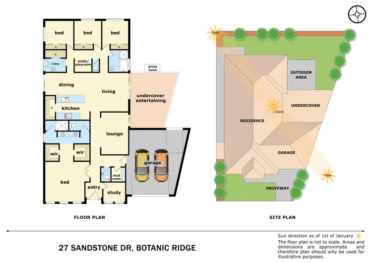 Floorplan of Homely house listing, 27 Sandstone Drive, Botanic Ridge VIC 3977
